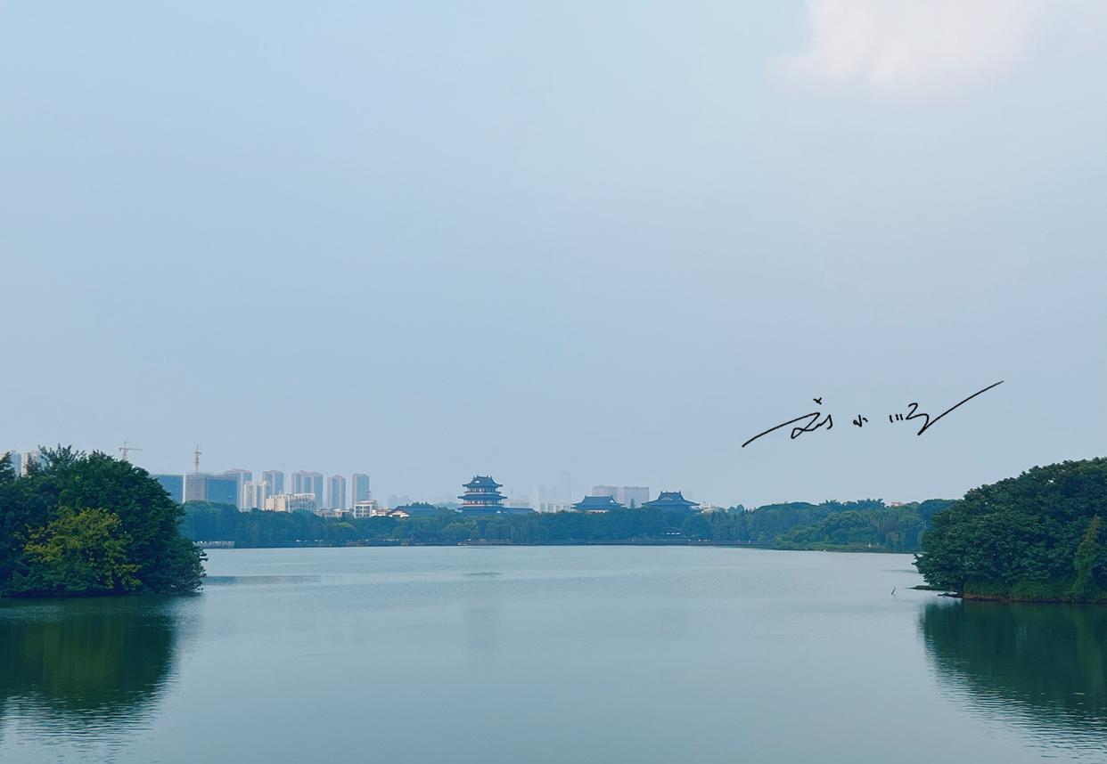 广州市|广州市中心有一片“海珠湖”,可以远眺广州塔,风景堪比杭州西湖