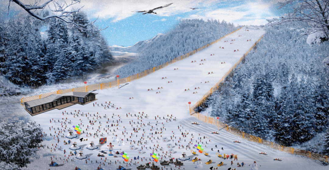 光雾山|冬天的光雾山期待你来！大坝雪场蜕变升级，滑雪嬉雪“华丽变身”