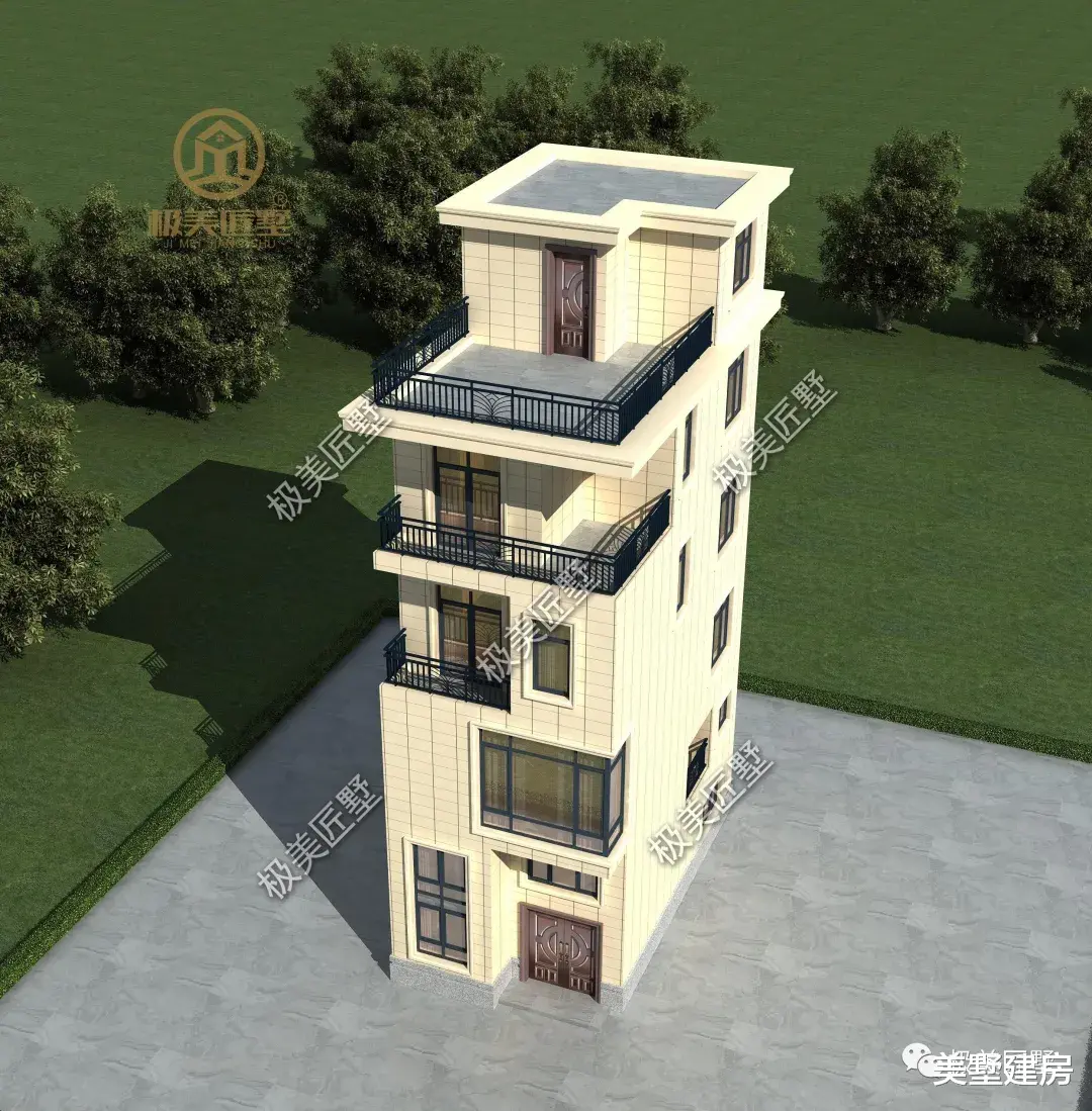 5.5×10米,小宅急地怎么建好房,这个就可以参考!