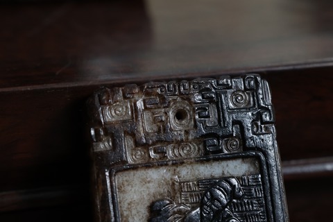 和田玉籽料|舊藏和田玉籽料“老提油 老少同乐”文玩牌