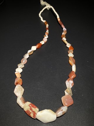 老玛瑙|西亚 千年:爆老 带工凌形老玛瑙 项链