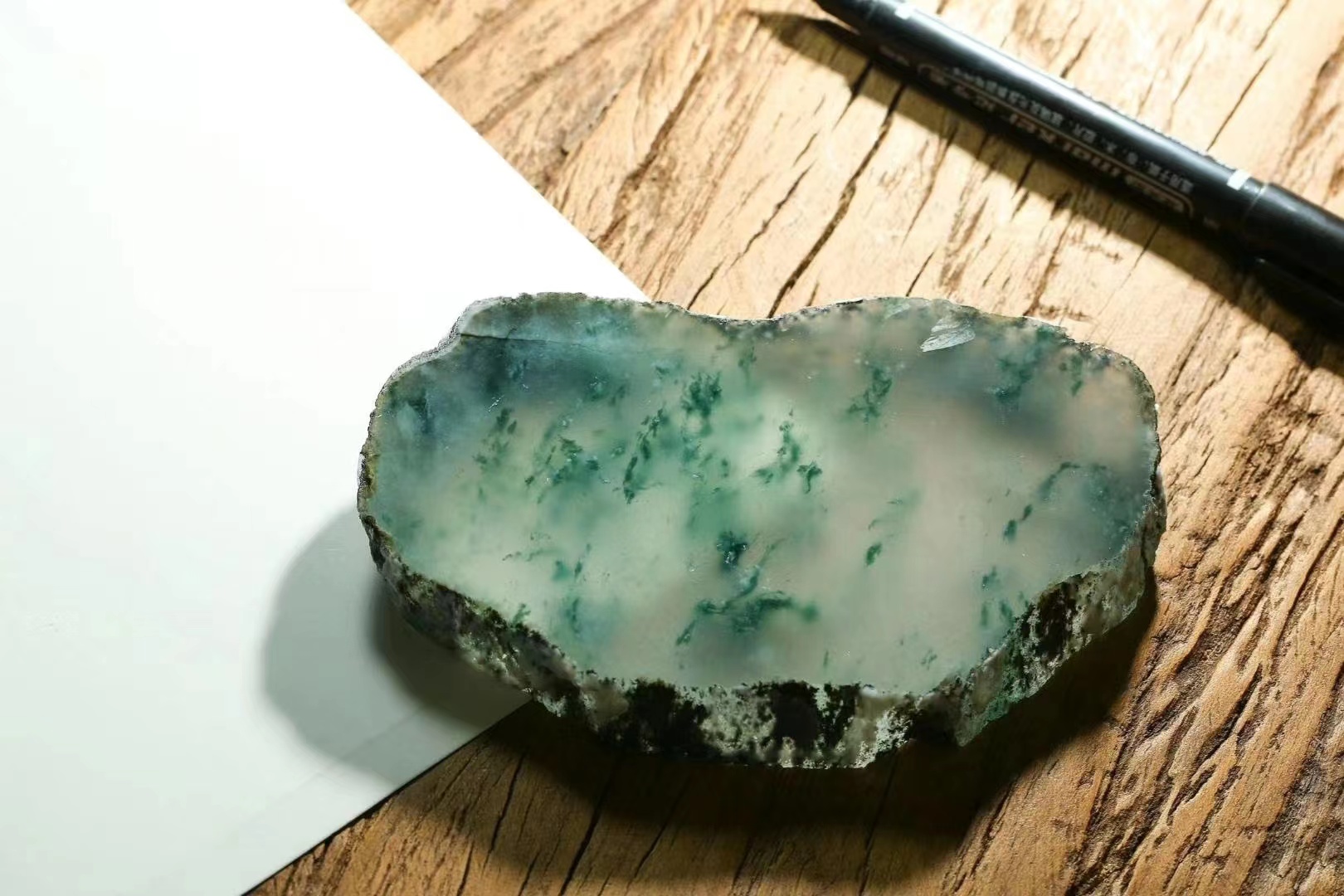 终极目标|玻璃种飘花翡翠原石欣赏