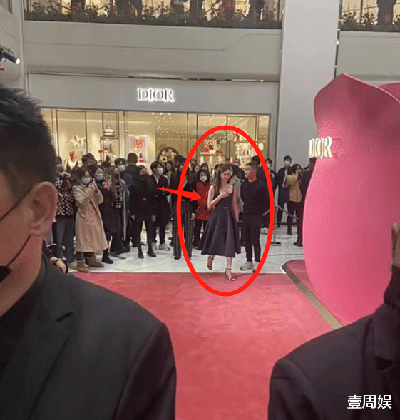 江疏影|江疏影杨采钰现身活动，为了捞金太拼了，冻得用手捂着胸口！