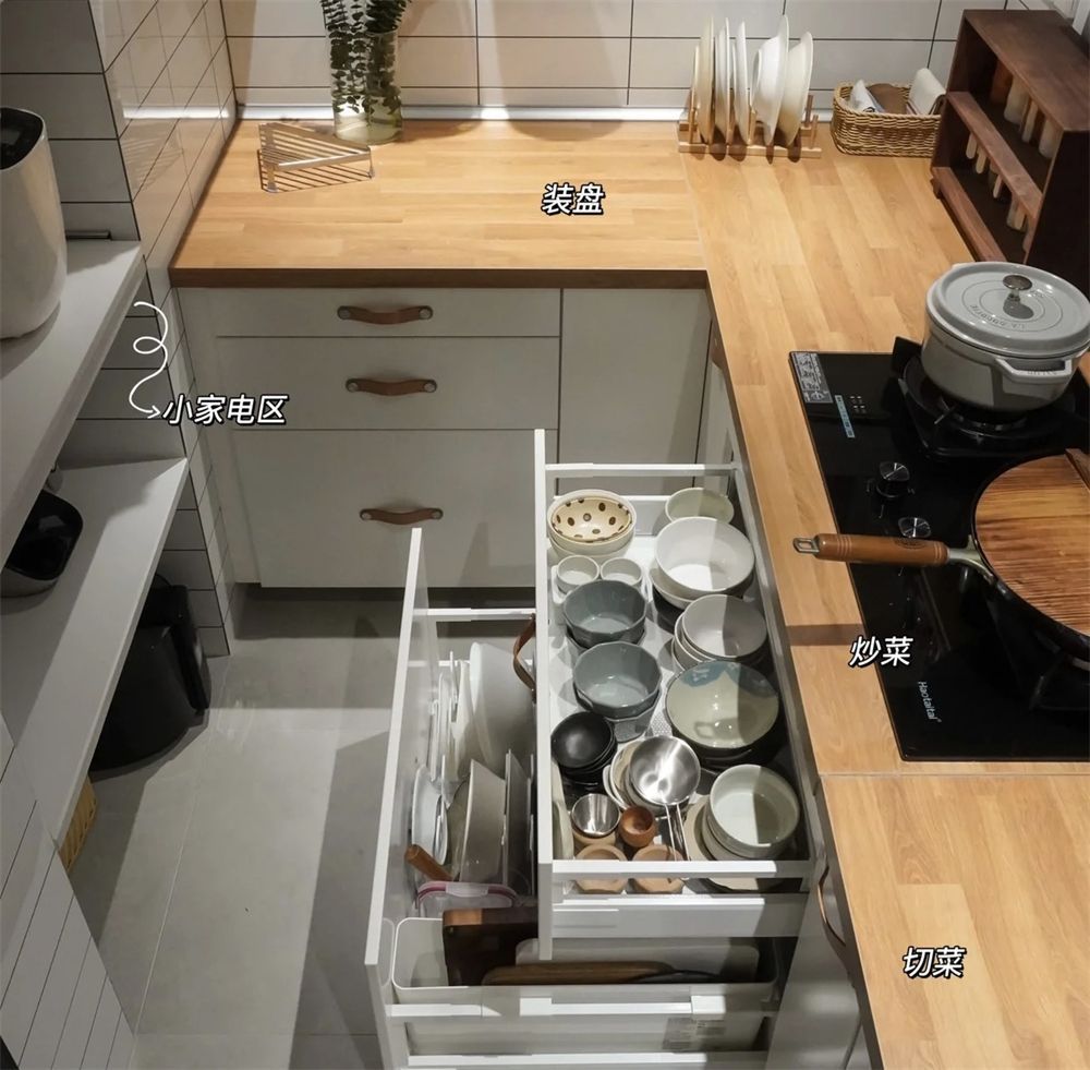 6㎡厨房该怎么装修？看过这位安徽姑娘家的厨房，感叹她太会布置