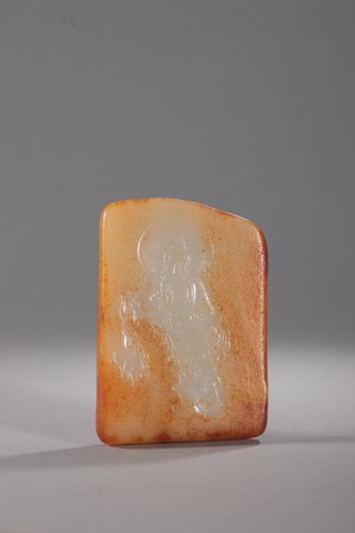 |旧藏-和田玉释迦摩尼挂牌