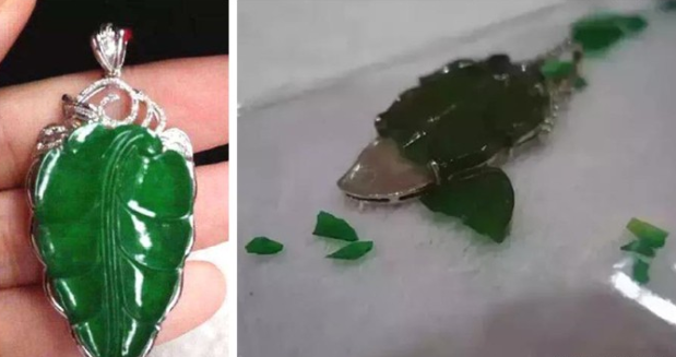 翡翠|有“鸡蛋壳”之称的翡翠，“抗压能力”极差，轻轻一捏就碎一地