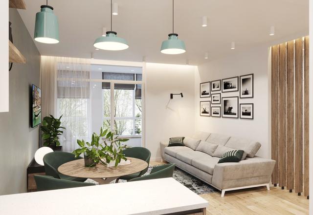 小户型的设计也很温馨时尚,共享空间设计非常实用,空间翻倍利用