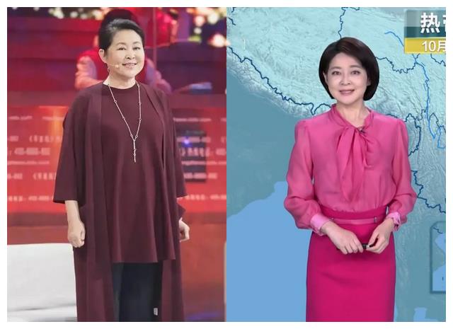 央视|央视《天气预报》主播夏雯撞脸倪萍，播报风格温柔，气质被看好