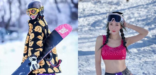 玩命|38岁李彩华冰天雪地下玩命只穿bratop拍写真：超级冷！