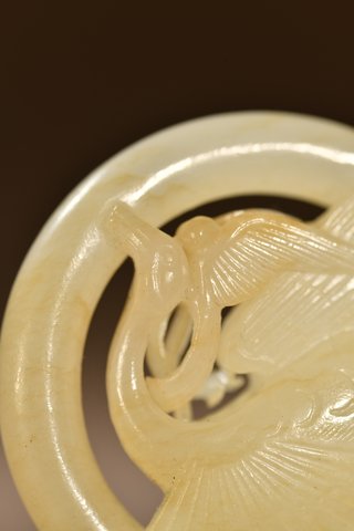 |晚清 和田玉玉鸟雕件