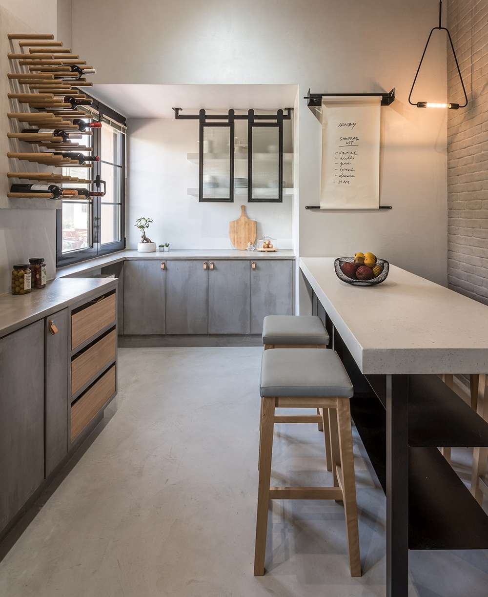 家具统统都不买，直接用水泥浇筑，这是我见过的最炫酷工业风家.