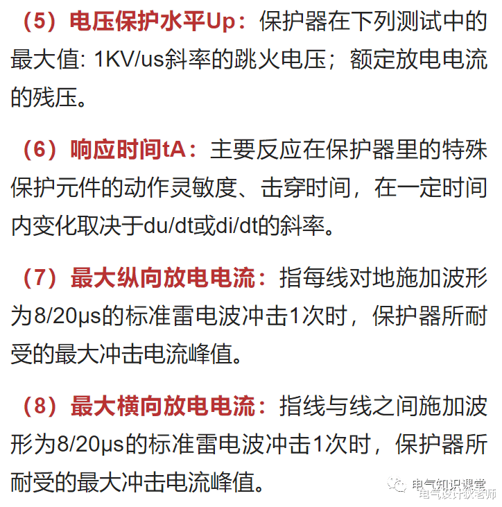 |干货分享，浪涌保护器（SPD）的等级分类、参数和选用，收藏好