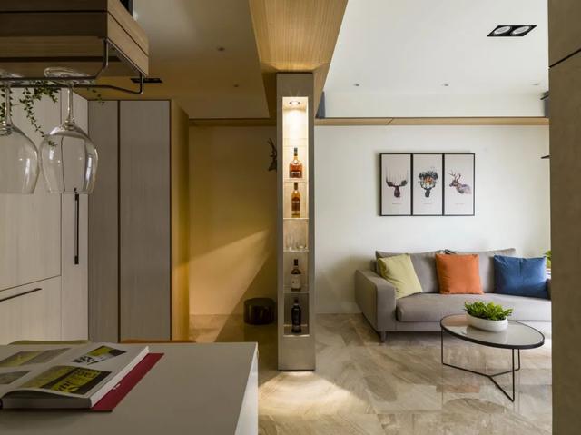 60㎡现代小二房,小户型想住得舒适,每一处都要合理设计