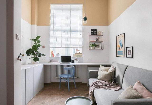 面积23平的公寓,拼色与花墙,每个角落都美,是年轻人喜欢的样子