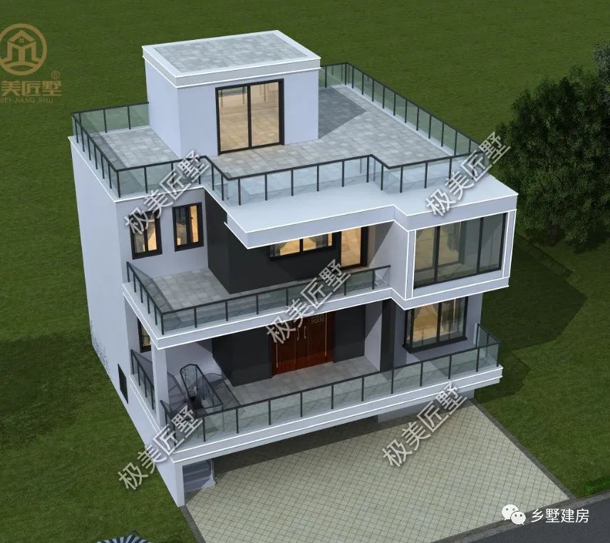 占地12X11米把都市风格搬回家,有青山绿水,更有亲朋伴