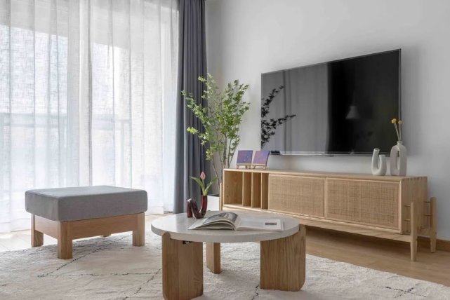 原木+白色，87㎡小户型，打造质朴纯粹的空间！