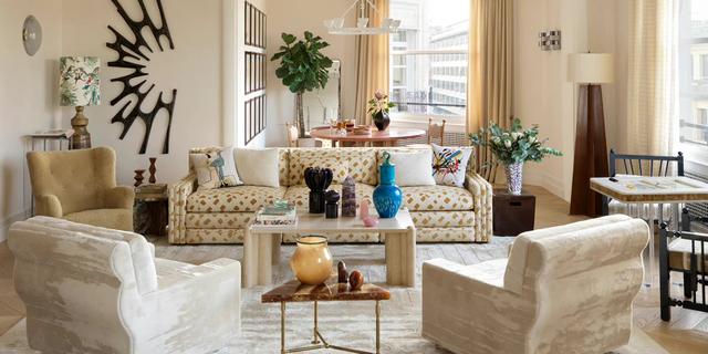 复古大胆的巴黎公寓，多彩色调和个性张扬的软装，每一件都想拥有