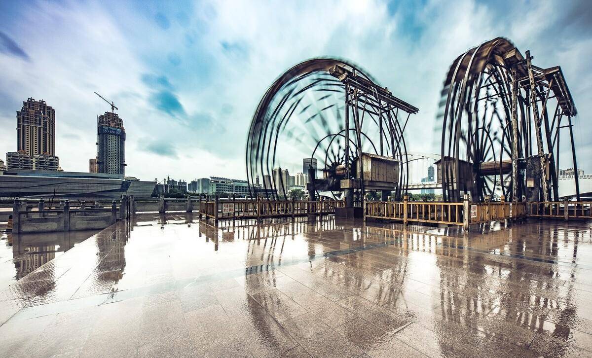 水车|兰州黄河百里风情线,沿岸藏着无数景观,来此感受这座黄河上明珠