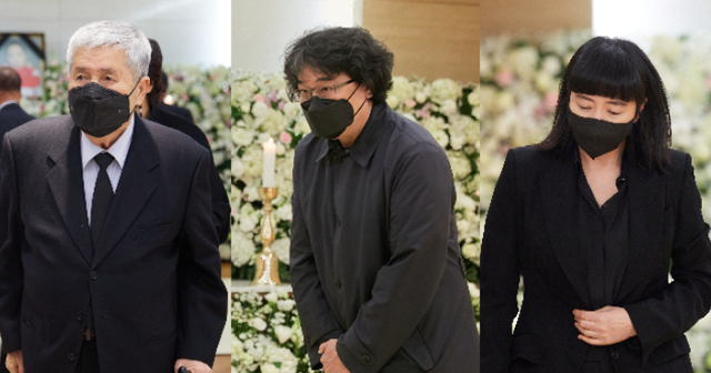 姜受延|影后姜受延灵堂曝光！鲜花堆满一墙，金喜善送花圈奉俊昊现场悼念