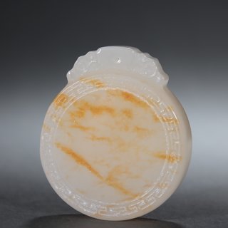 |旧藏-和田玉平安无事牌