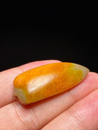 和田玉籽料|明以前 和田玉籽料 勾连纹 玉蝉 挂件