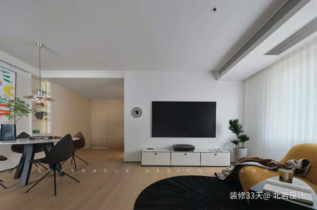 装修设计:120平老房改造现代高级质感四居