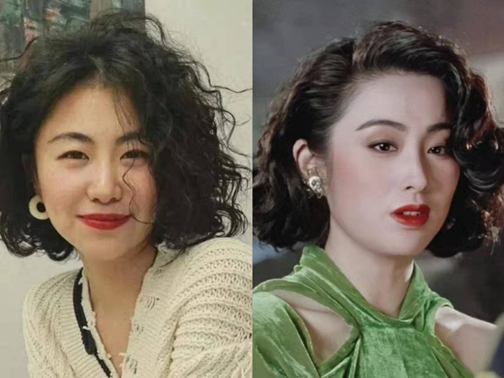 发型 看了张敏20年前的发型,和现在流行款式没区别,经典是不会过时的