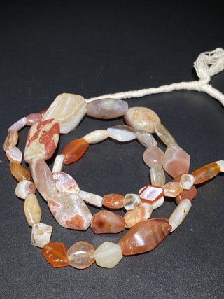 老玛瑙|西亚 千年:爆老 带工凌形老玛瑙 项链