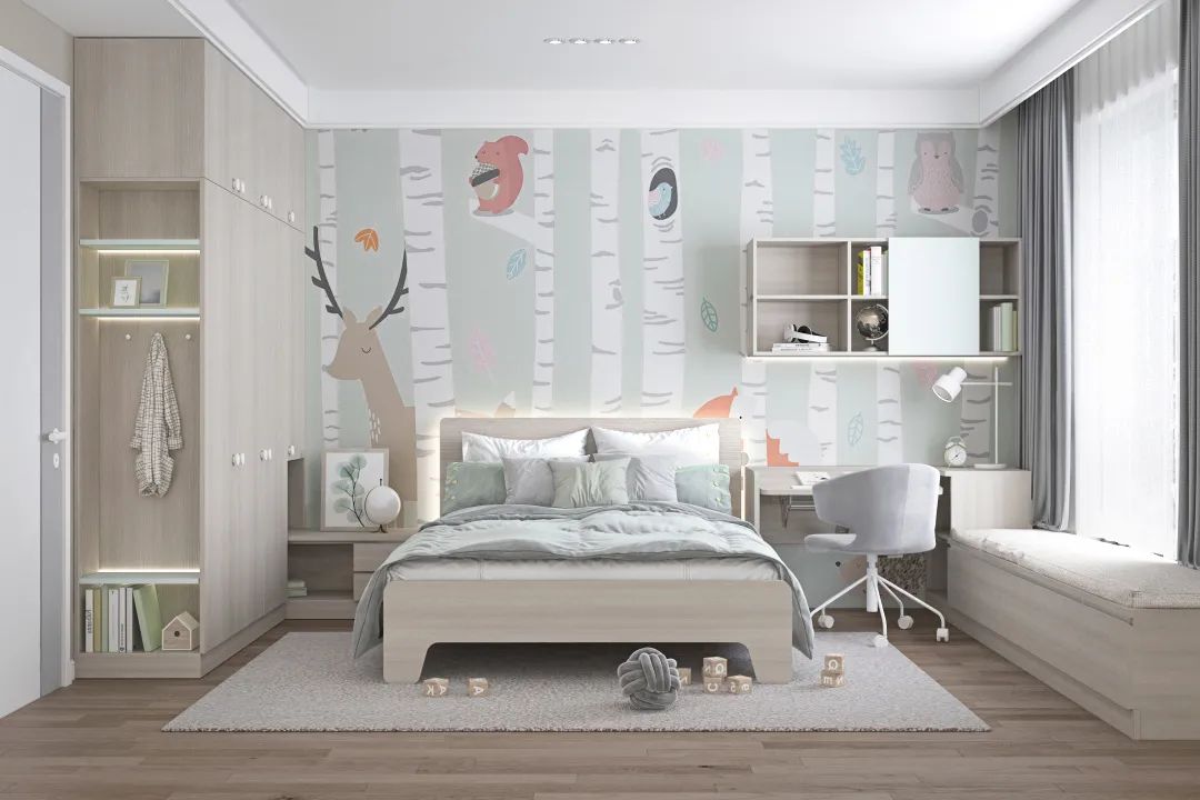 一踏进门就舍不得走!超赞的儿童房设计效果图美哭了!!