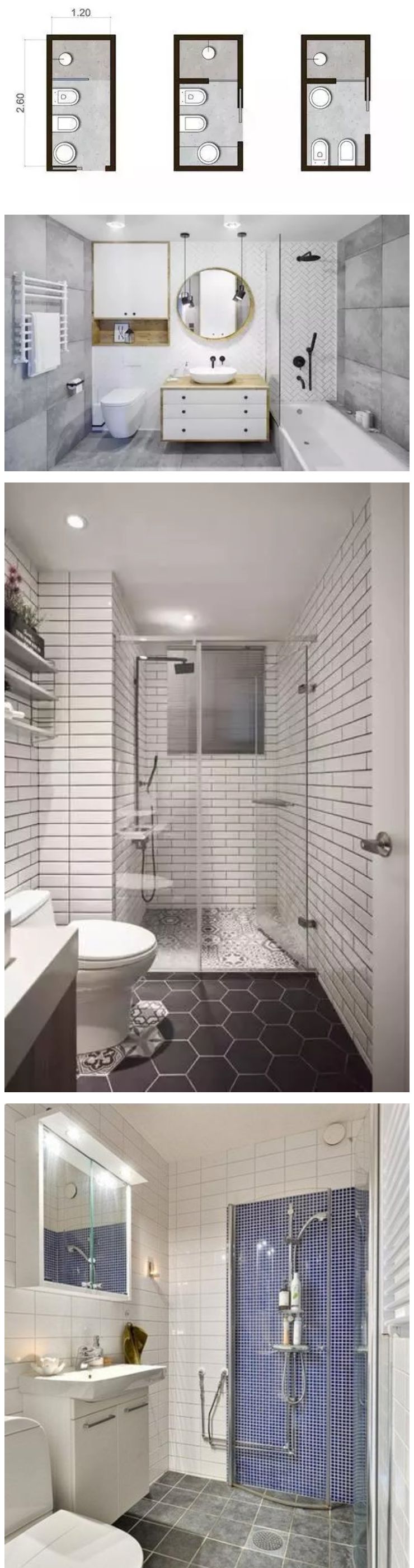 小卫生间就这样做干湿分离，3㎡也能给你整出个淋浴房！