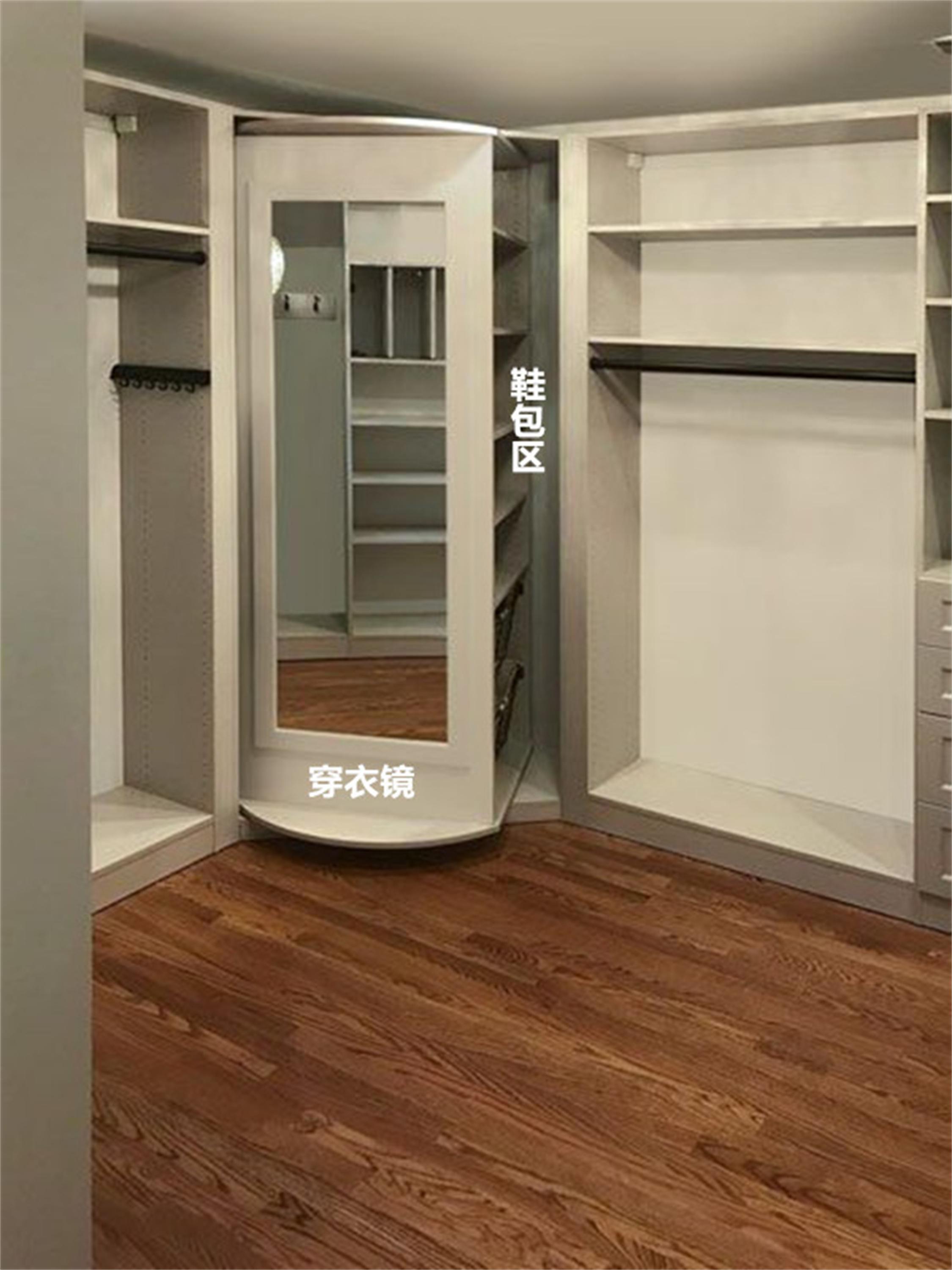 如果不想转角空着，快去试试旋转柜！容量大几倍，也好拿好放