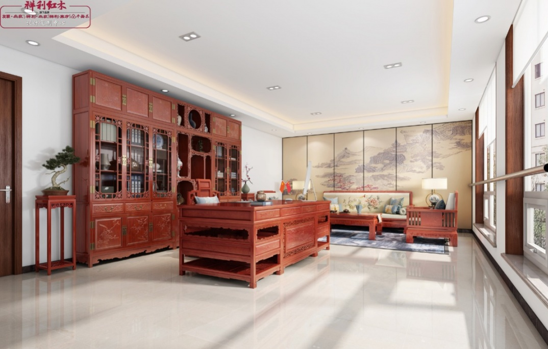 有实力的老板办公室不一定是红木，但有红木办公室的老板一定有实力！