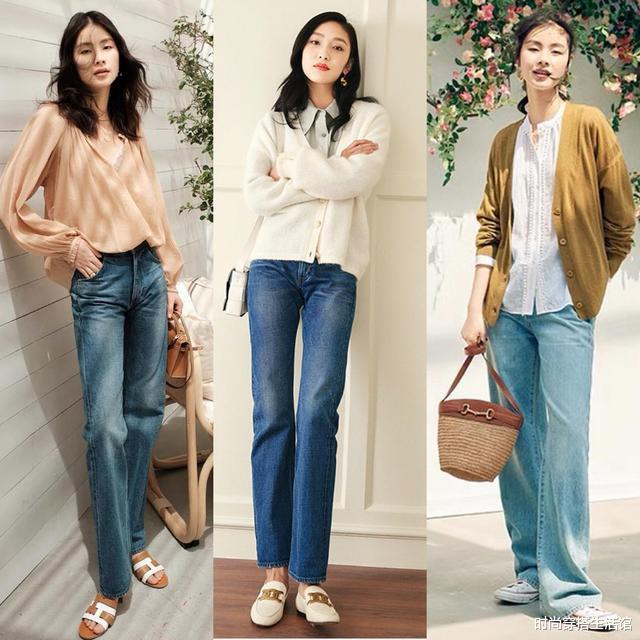 怪不得女人不穿阔腿裤了，今秋流行“秋小衫+裤子”，穿出气质美