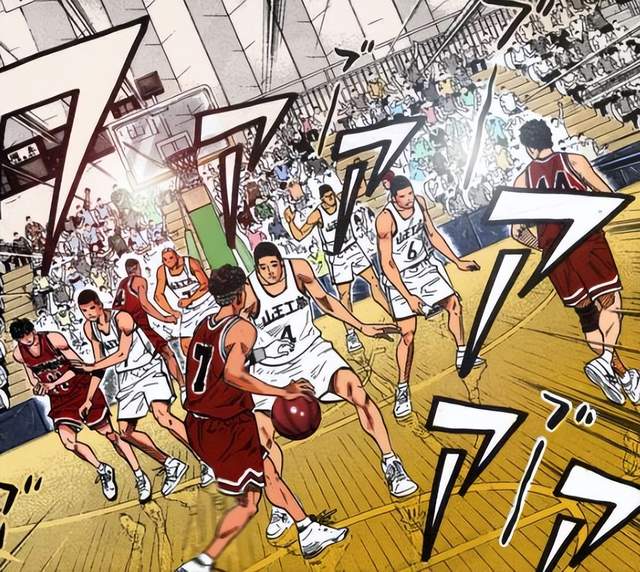 灌篮高手|灌篮高手这一画面有特殊寓意，山王的王者之气在此刻荡然无存