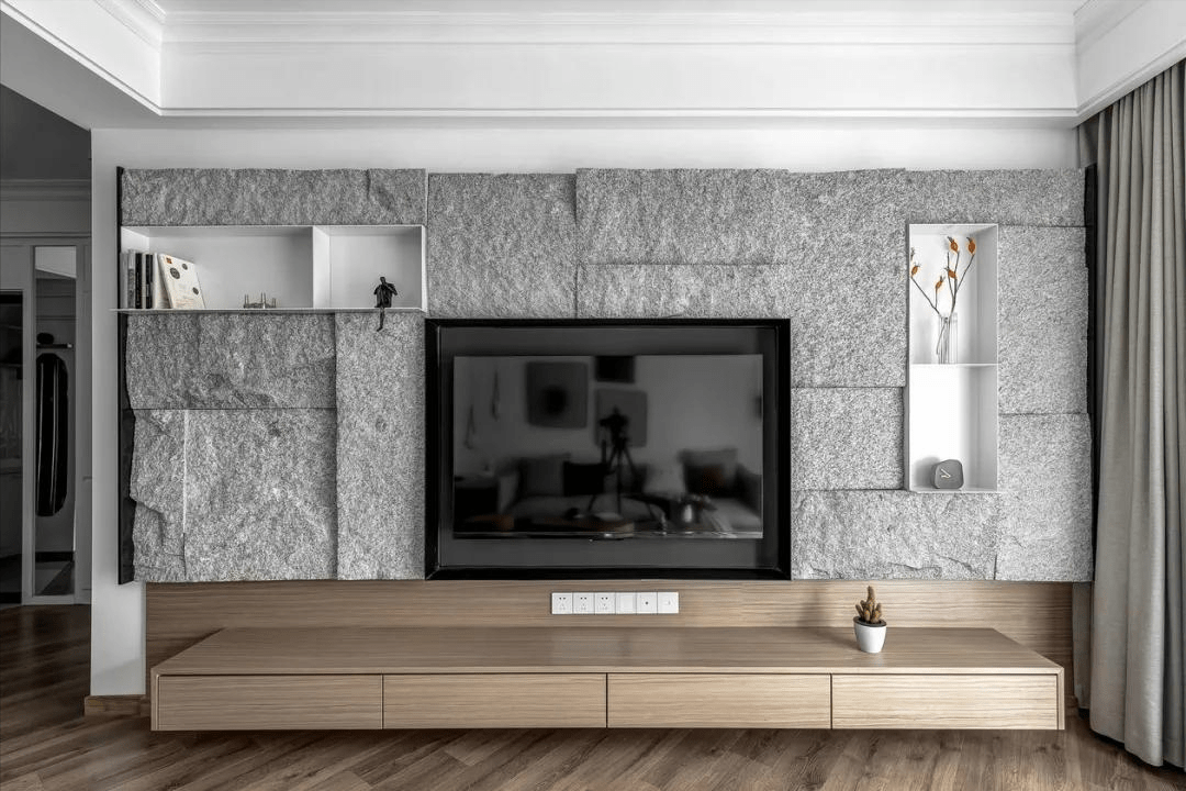 越来越多人不做电视“背景墙”！聪明人这样装，真犇！美观又便宜