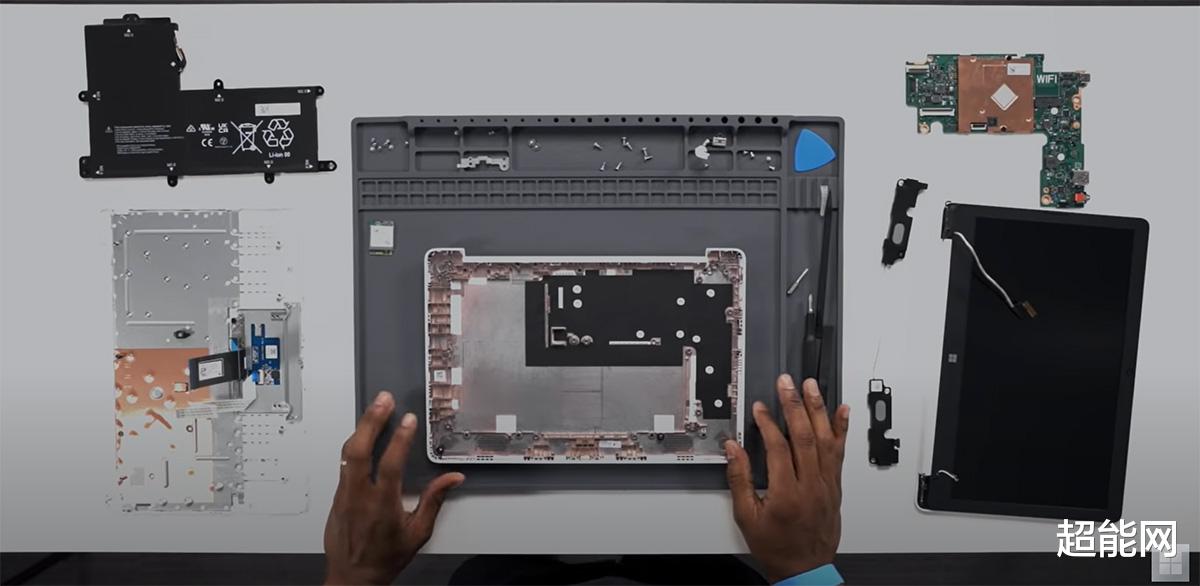 芯片|微软官方教你拆解Surface Laptop SE，可换电池但没有升级空间
