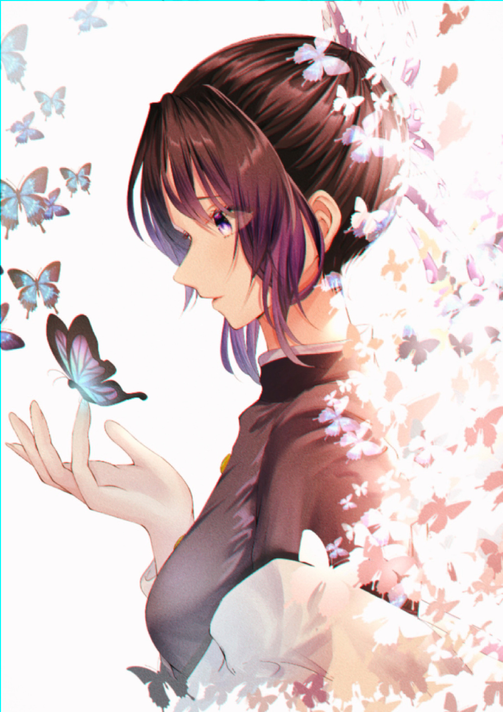 |【动漫壁纸】“玲珑云髻生花样，飘摇风袖蔷薇香”蝴蝶忍壁纸特辑