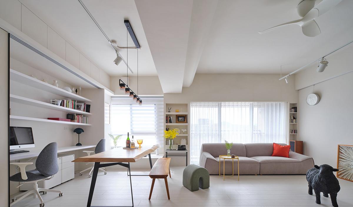 第二次装修，夫妻坚持“去电视墙化”，真是省钱又省空间了