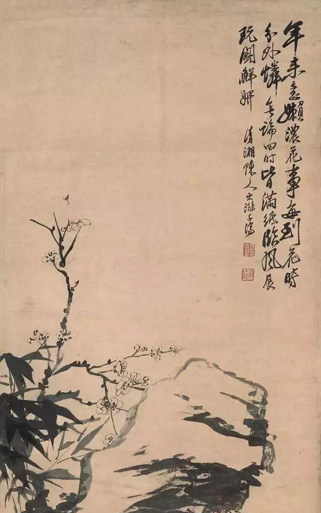 苦瓜和尚石涛高清山水画欣赏：万千墨点，肆意挥洒