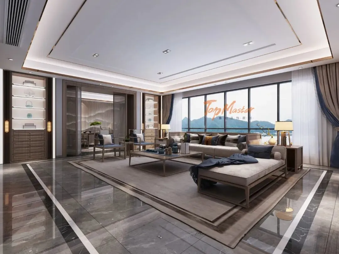 【鲁班装饰】山语桃源260㎡中式风格，归去来兮