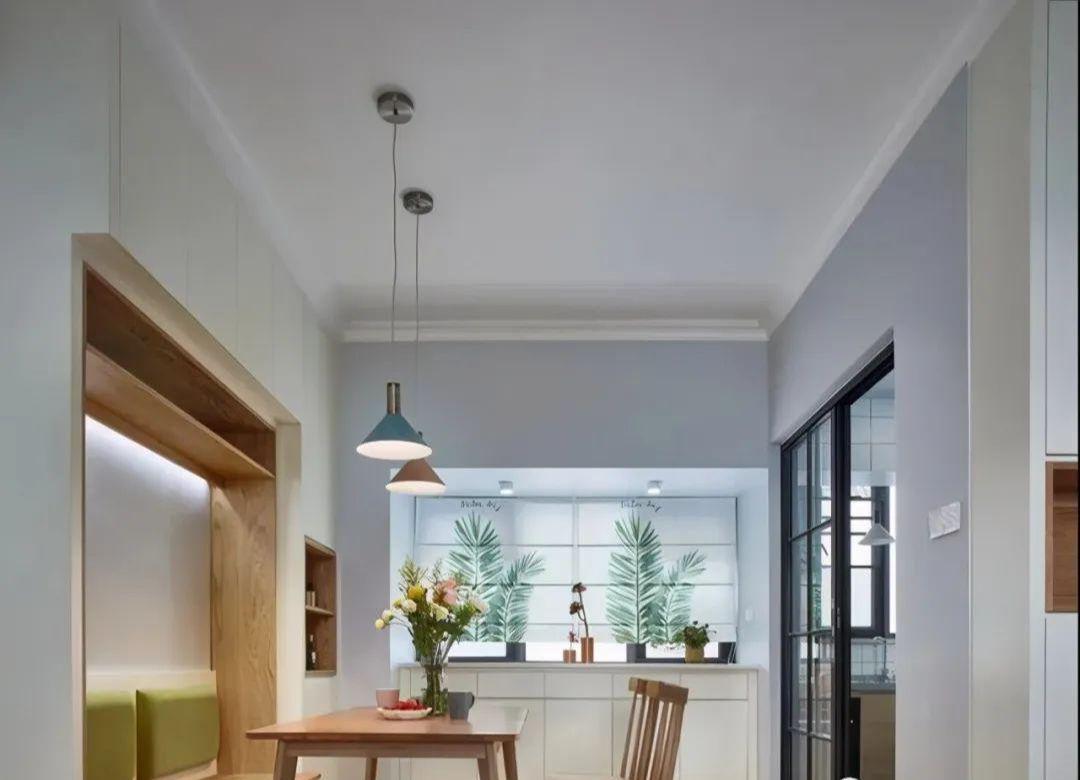 晒晒朋友的现代简约风两居,最爱他家餐厅和厨房,小家装修太美了