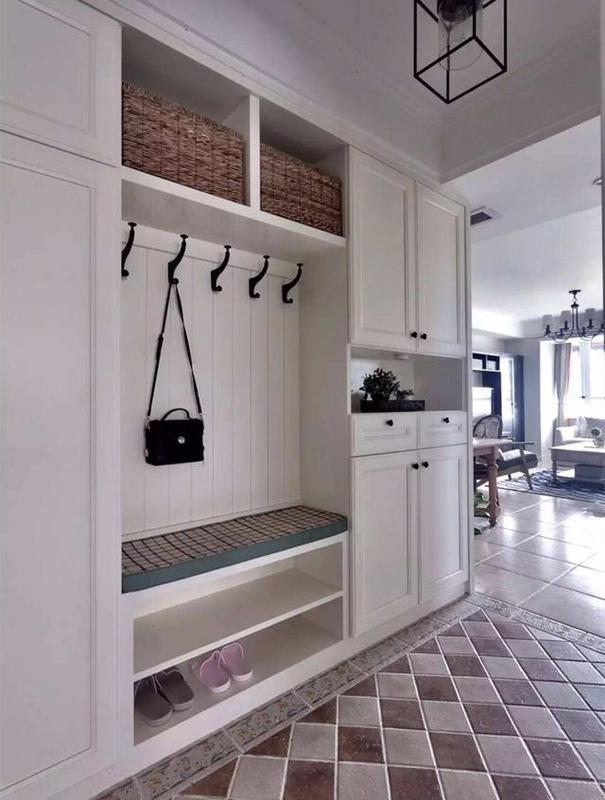 这样设计的玄关鞋柜才好看,提升房子几个档次,邻居看了都羡慕
