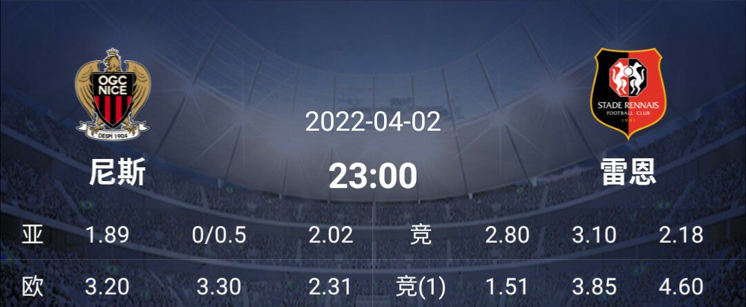 雷恩|周六法甲/意甲2串1推荐：一人恐成拦路虎，雷恩难以客场全身而退