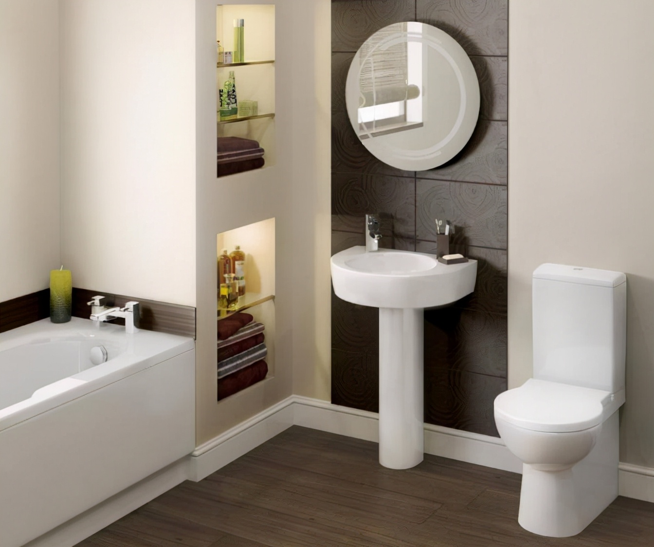 卫生间装修别再装置物架了,现在流行这样设计,实用