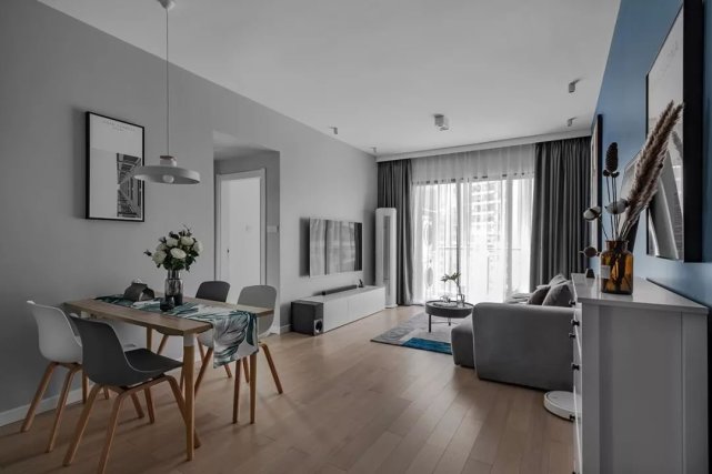 78㎡现代简约风二居室，优雅又有质感！