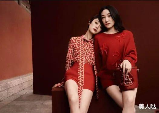 孙俪|孙俪携妹妹孙艳拍大片,姐妹俩气质完全不同,21岁妹妹长相清纯却没辨识度