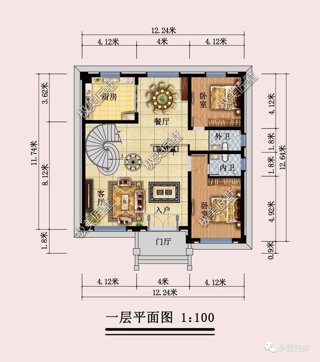 经典欧式三层别墅，八室六卫最受欢迎的户型，你确定不来看看