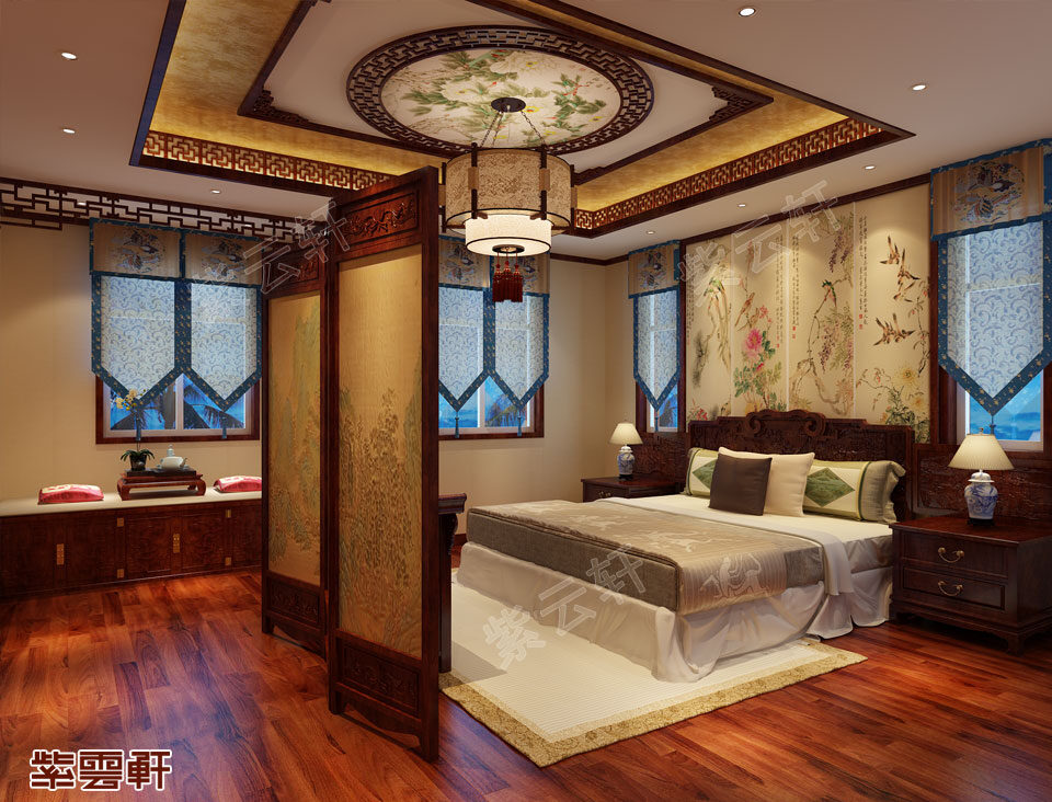 业主选择了这套中式装修方案,便可高枕无忧了