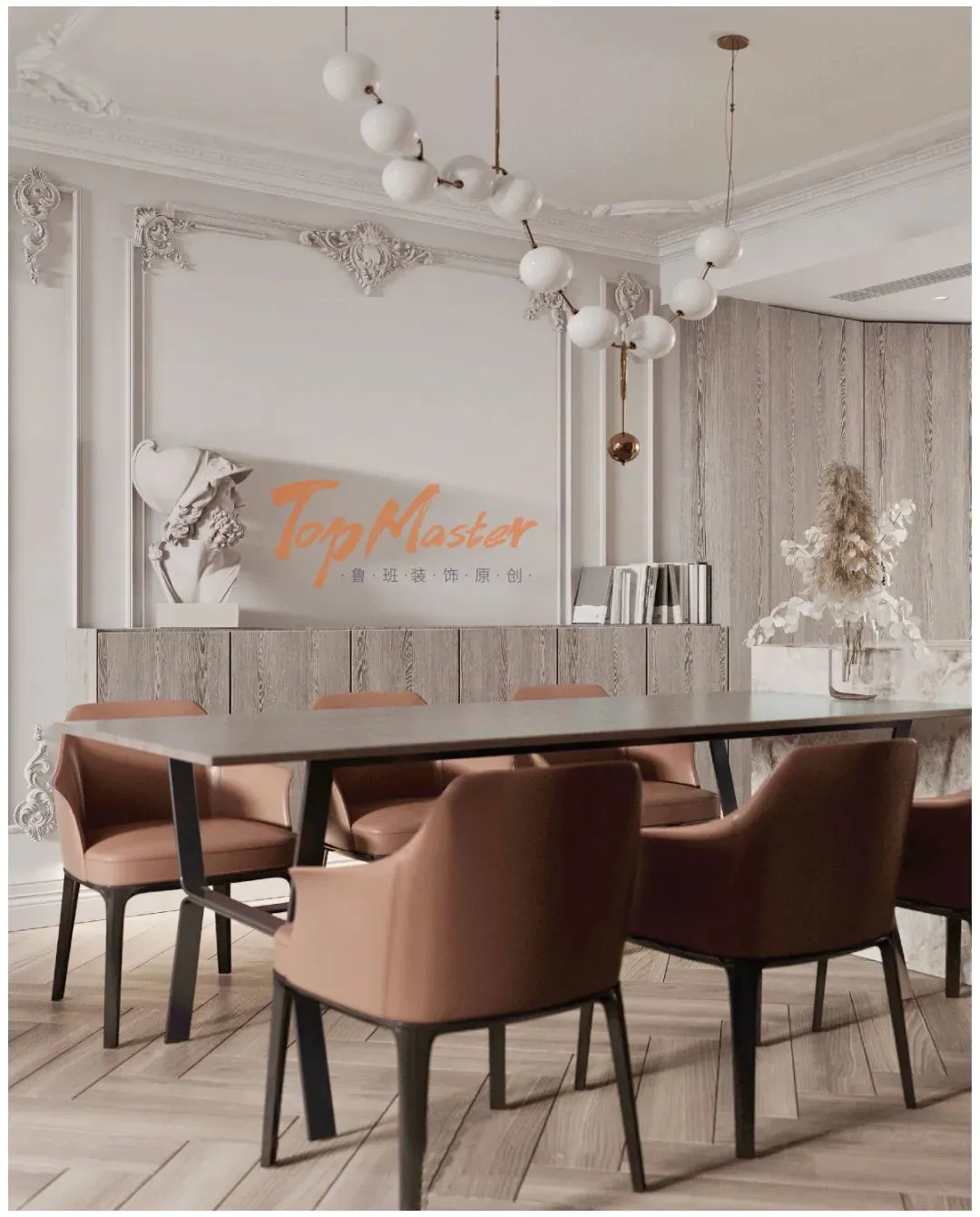 【鲁班装饰】曼城135㎡法式风格,浪漫至极。