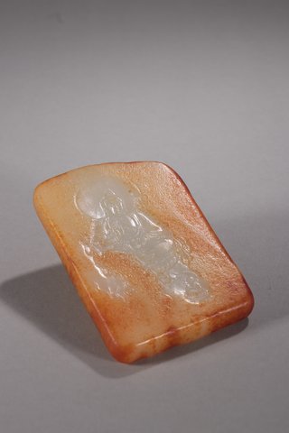 |旧藏-和田玉释迦摩尼挂牌